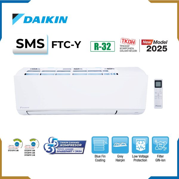 AC Daikin Split Standard 1 PK FTC25 Lokal R32