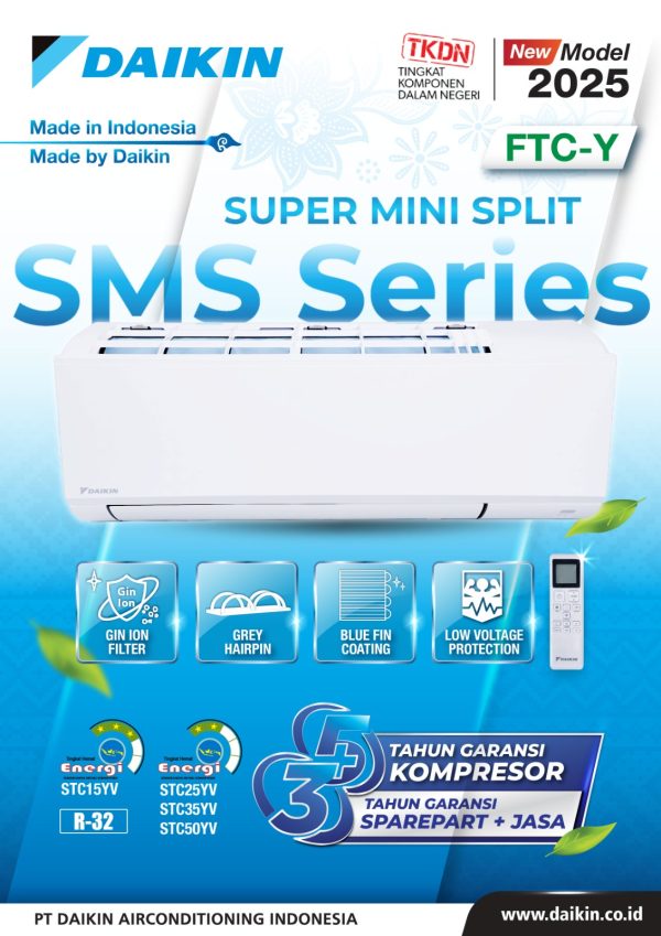 AC Daikin Split Standard 1 PK FTC25 Lokal R32 - Gambar 5